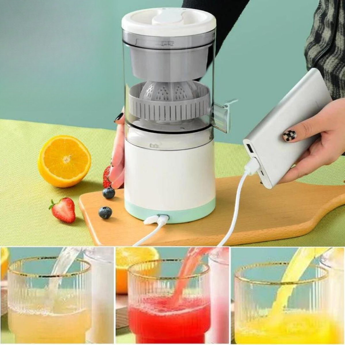 JuiceMaster Pro - Draadloze elektrische fruitpers